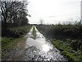 Mucky lane near Clough