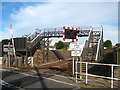 Railway footbridge at Pengegon level crossing