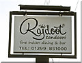 SO8768 : Rajdoot Tandoori Indian Restaurant (3) - sign. Kidderminster Road by P L Chadwick