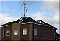 Wind turbine after the fire