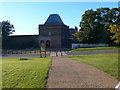 Approaching Crystal Palace railway station from the park