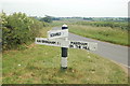 TF2867 : Signpost near Marham on the Hill by Gary Brothwell