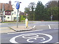 Road signs at junction from Oxford Road to Upper Hartwell