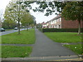 Footpath beside Queensgate, Bridlington