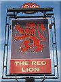 The Red Lion sign