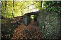 One footpath passes under another to join it on the way to Fremington