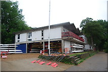 TQ1770 : Kingston Rowing Club Boathouse, Canbury Gardens by N Chadwick