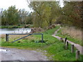 Approaching a small fishing lake, Carr Vale