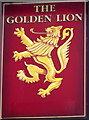 Sign for the Golden Lion