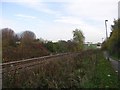 Railway Line from New Pudsey to Bramley - viewed from Footpath from Station to the Owlcotes Centre