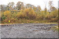 Parking area for forestry equipment beside the A828