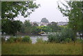 Looking across the River Thames to Surbiton