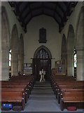 NY8355 : St. Cuthbert's Church, Allendale - nave (2) by Mike Quinn