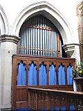 NY8355 : St. Cuthbert's Church, Allendale - organ by Mike Quinn