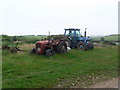 Fergie and Ford at Porth Dinllaen Farm