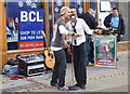 Busking in Parade, Canterbury