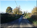 Gratwich Lane and village sign