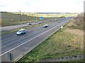 South-bound traffic on the M1