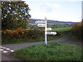 Road signpost, Vellow Wood Cross