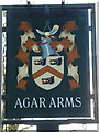 The sign for the Agar Arms, Warthill