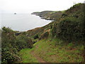 Coast path above Carn Pednathan