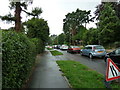 Traffic queue in Guildford Road