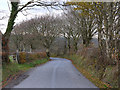 The road to Blaenpennal from the east