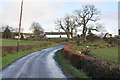 Road through farmland at Blairskaith