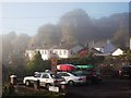 Car park of the New Inn, Bwlch