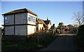 Fiskerton Junction signal box and road crossing 