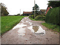 Access road to Heath Farm