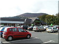 Llanfoist : car park, Waitrose and Blorenge