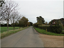 TM3986 : Road to Ringsfield from Redisham Hall Farm by Adrian S Pye