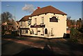 Low sun on the Blue bell Pub