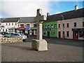 A replica of the Drumadonnell Cross on the Upper Square at Castlewellan