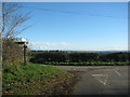 Road junction east of Crincombe Bottom