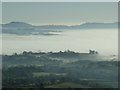 Fog and mist below the Clee Hill