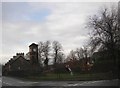 Small Clock tower near Deanston Primary School