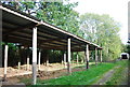 Wooden farm building by the Sussex Border Path, Homefield Farm