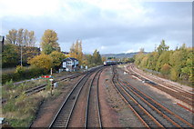 NS7993 : Railway tracks, Stirling by Trevor Harris