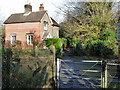 Bridleway level crossing and cottage