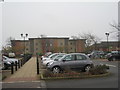 New office building seen from Waitrose carpark