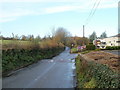 Old Port Road heads north away from Wenvoe