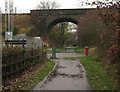 Passing under the main line