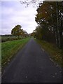 Lane going west to Ryefield Cottages