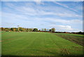 A turf field by the Saxon Shore Way