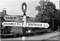 Signpost at Bascote Heath crossroads