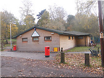 SO8075 : Rhydd Covert Scout Hut by Row17
