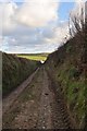 A track which runs across Fullabrook Down to Burland Cross