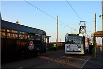 SD3039 : Trams at Bispham by Steve Daniels